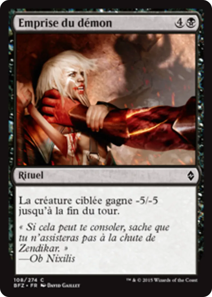 Emprise du démon — Battle for Zendikar — Magic: The Gathering