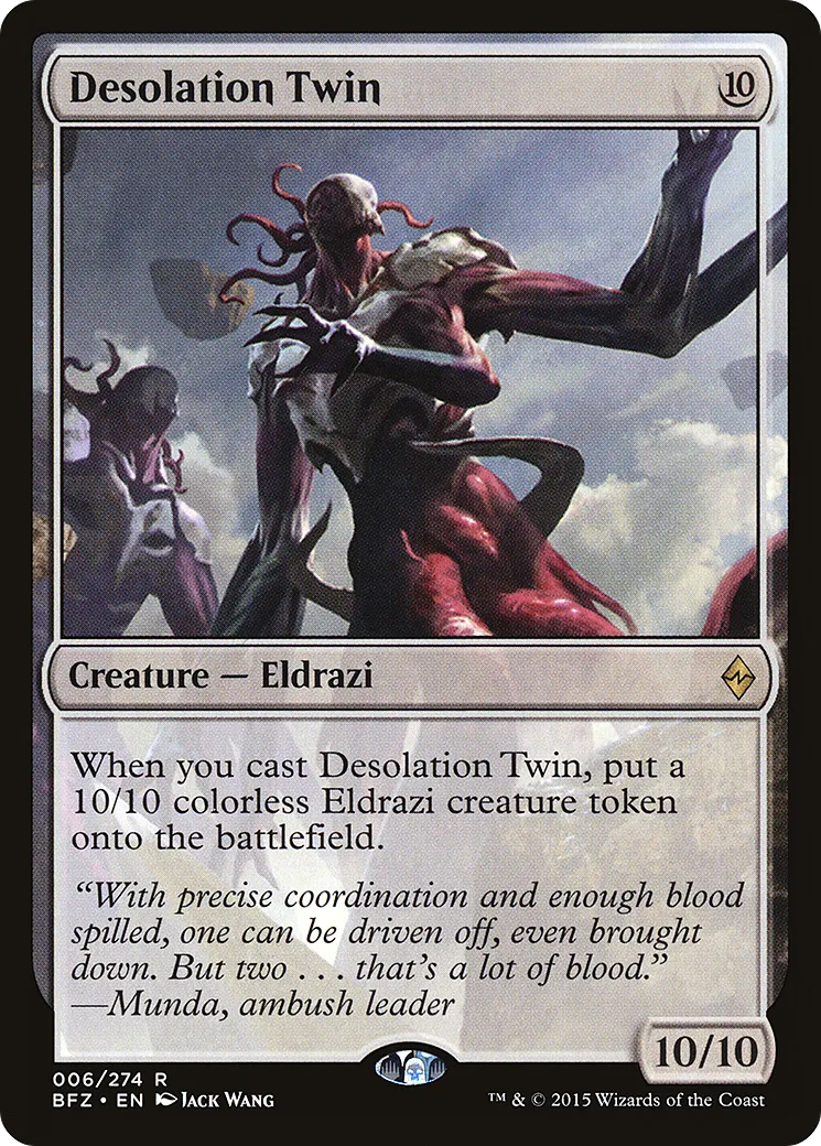 Jumeau de désolation — Battle for Zendikar — Magic: The Gathering