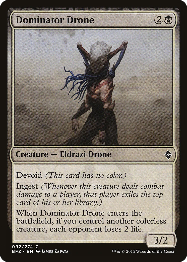 Drone dominateur — Battle for Zendikar — Magic: The Gathering