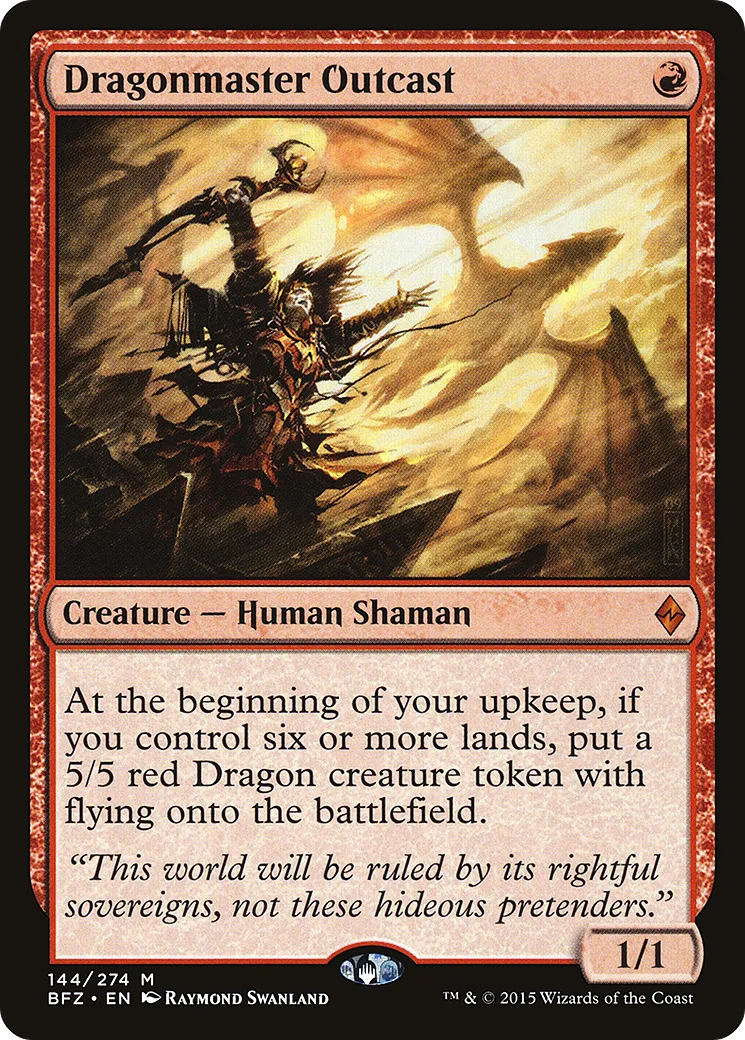 Dragonmaster Outcast — Battle for Zendikar — Magic: The Gathering