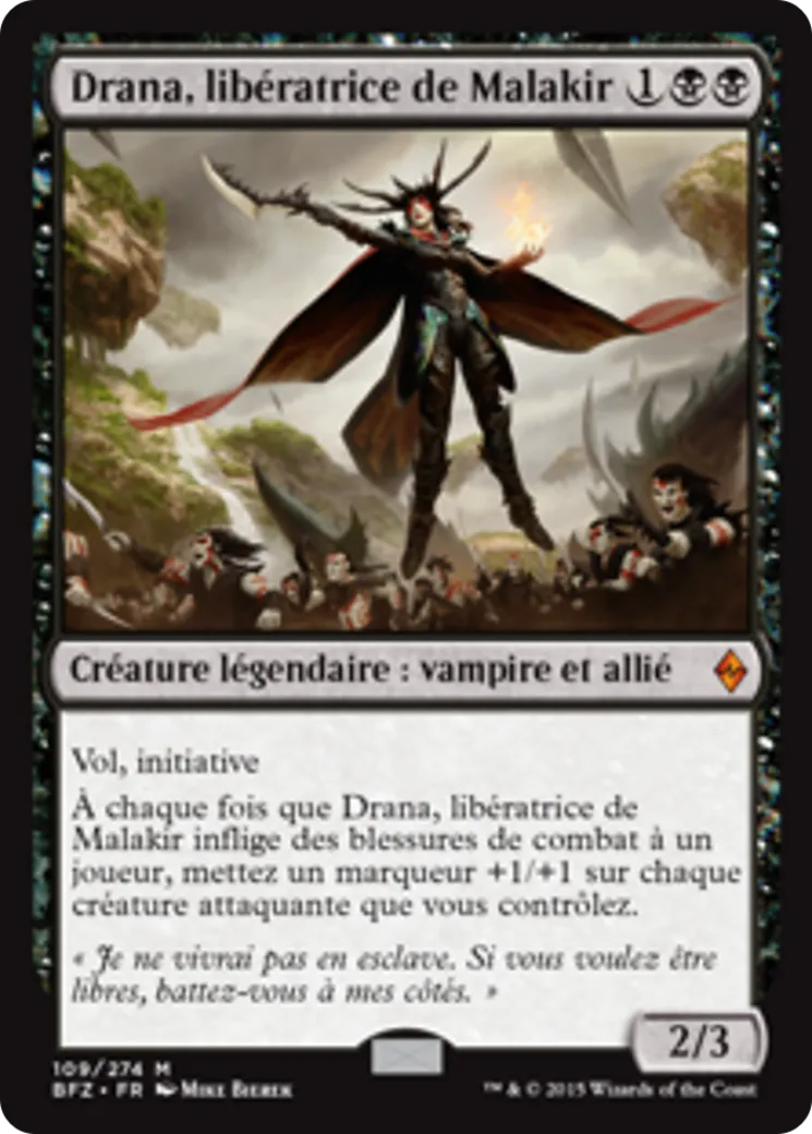 Drana, libératrice de Malakir — Battle for Zendikar — Magic: The Gathering