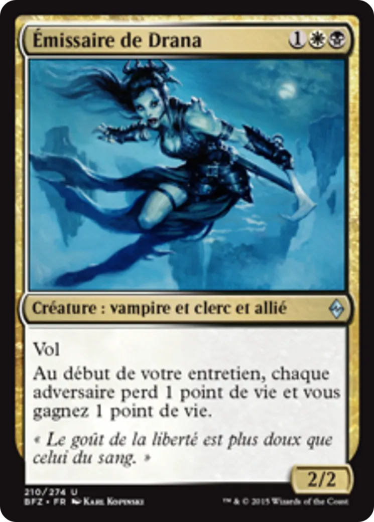 Émissaire de Drana — Battle for Zendikar — Magic: The Gathering