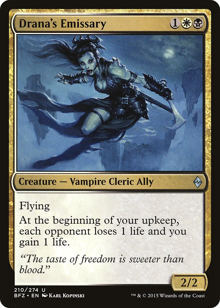 Émissaire de Drana — Battle for Zendikar — Magic: The Gathering