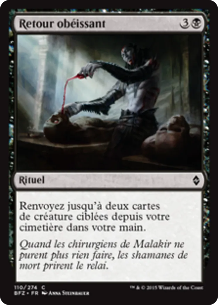 Retour obéissant — Battle for Zendikar — Magic: The Gathering