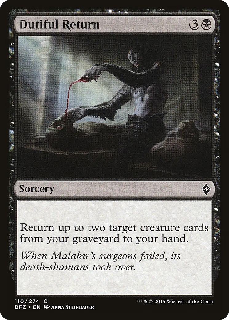 Dutiful Return — Battle for Zendikar — Magic: The Gathering