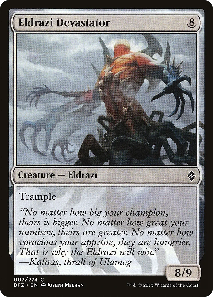 Dévastateur eldrazi — Battle for Zendikar — Magic: The Gathering