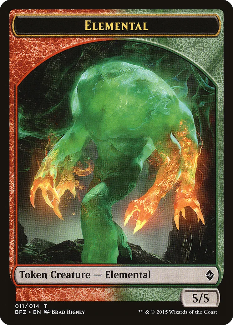 Elemental — Battle for Zendikar — Magic: The Gathering
