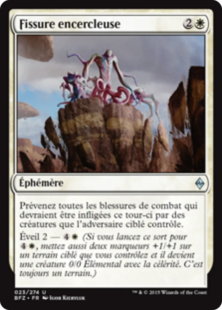 Fissure encercleuse from Battle for Zendikar - Magic: The Gathering