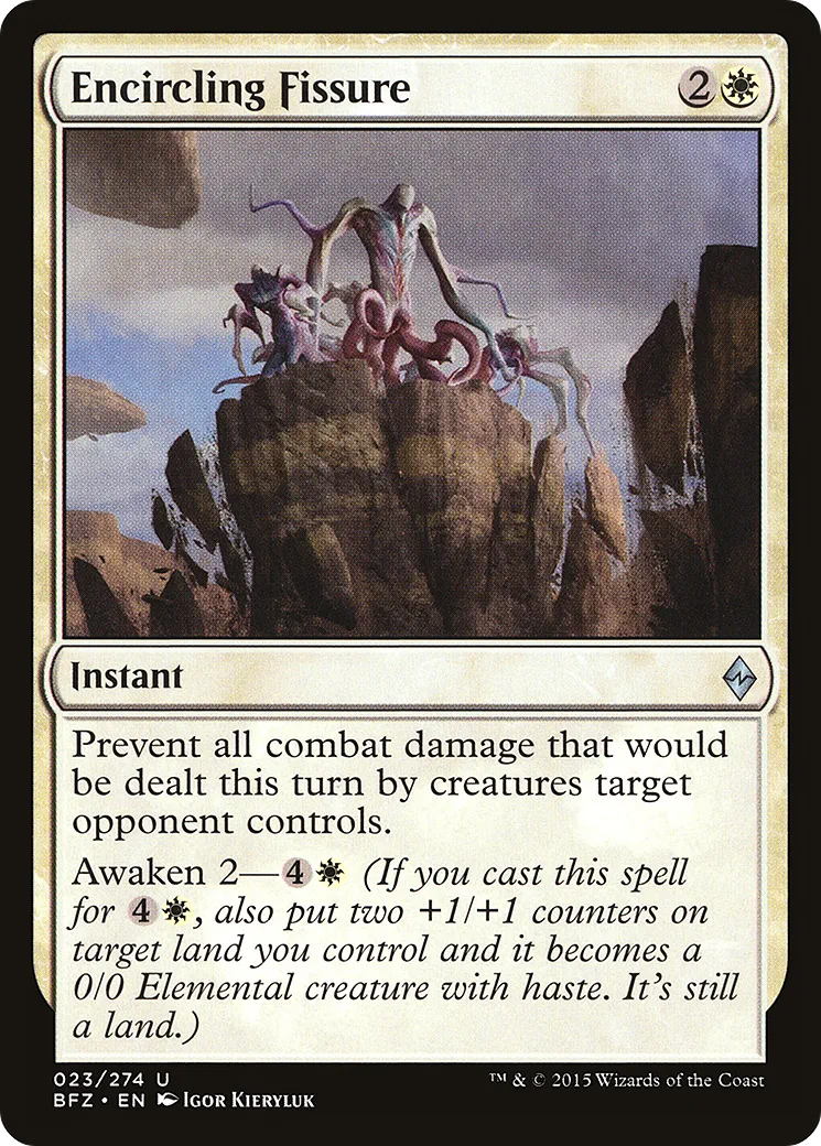 Encircling Fissure from Battle for Zendikar - Magic: The Gathering