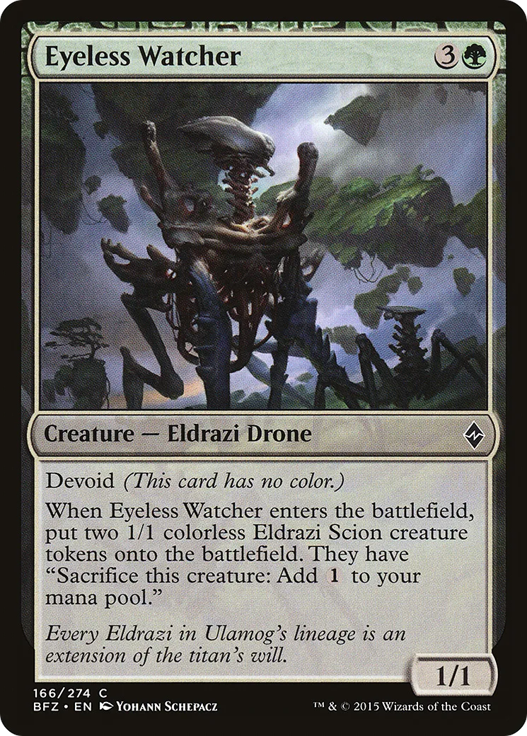 Eyeless Watcher — Battle for Zendikar — Magic: The Gathering