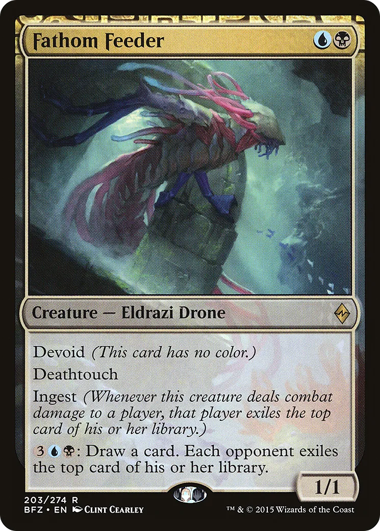Fathom Feeder — Battle for Zendikar — Magic: The Gathering