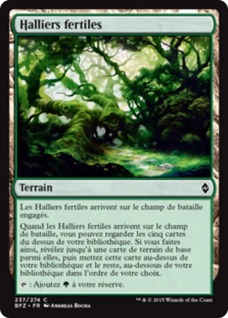 Halliers fertiles — Battle for Zendikar — Magic: The Gathering