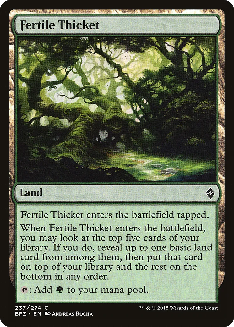 Halliers fertiles — Battle for Zendikar — Magic: The Gathering