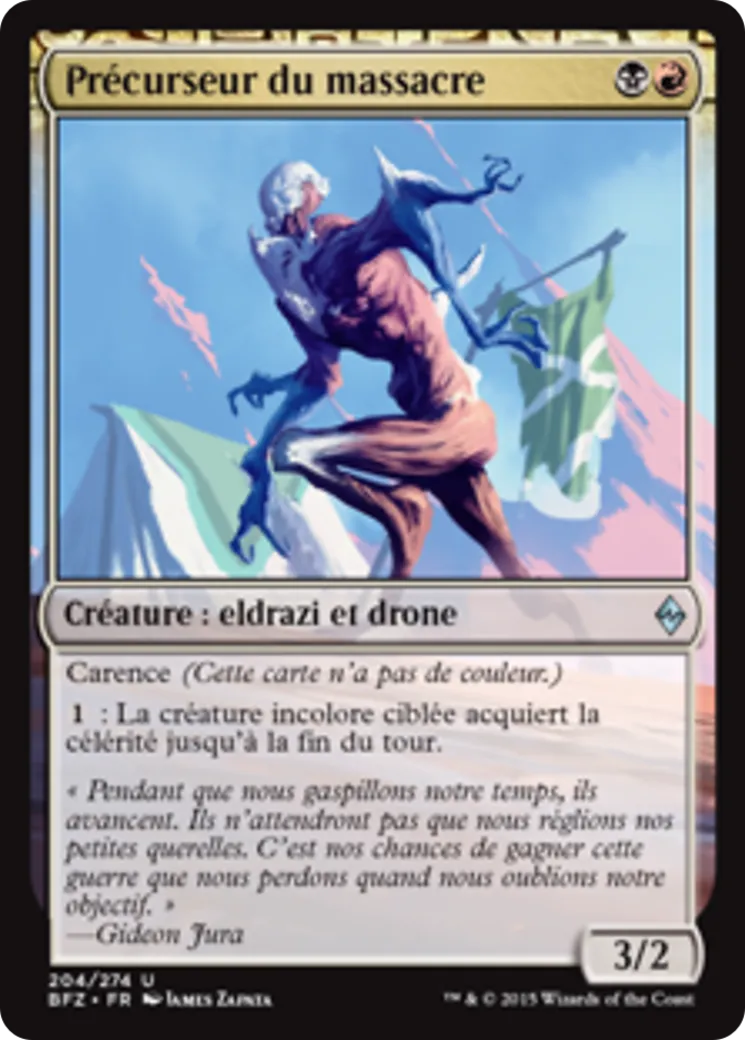 Précurseur du massacre from Battle for Zendikar - Magic: The Gathering