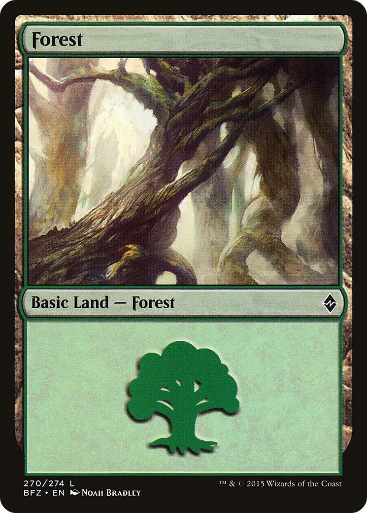 Forest — Battle for Zendikar — Magic: The Gathering