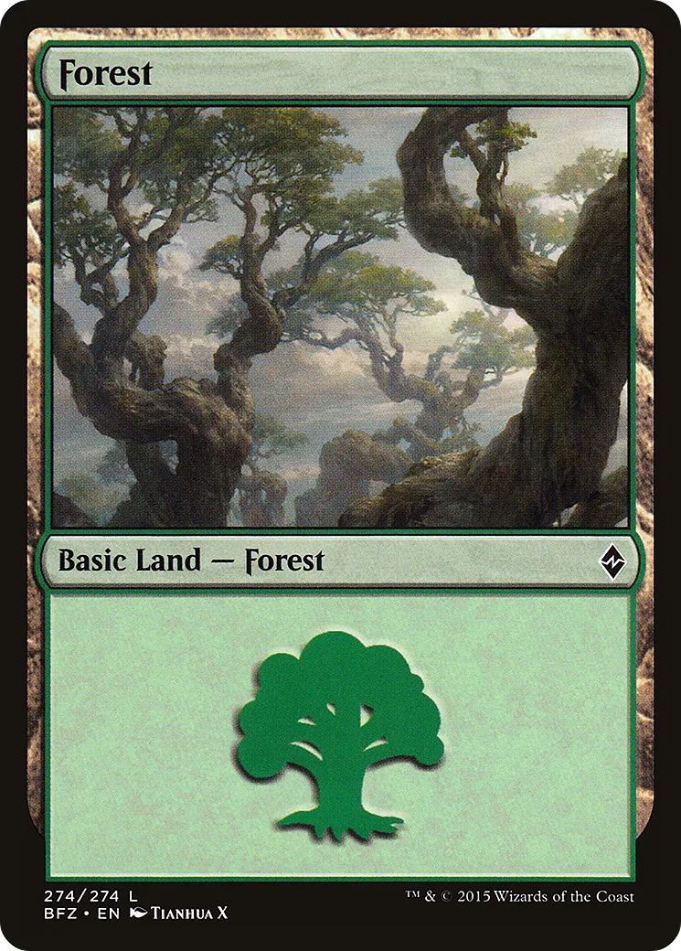 Forest — Battle for Zendikar — Magic: The Gathering