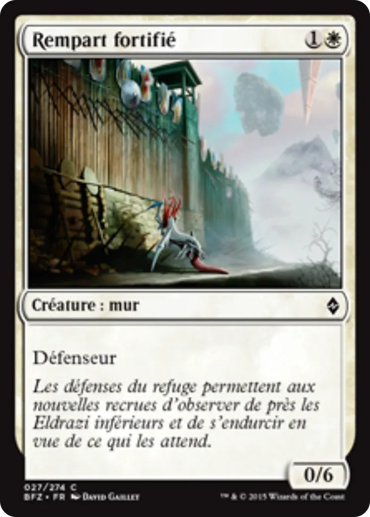 Rempart fortifié from Battle for Zendikar - Magic: The Gathering
