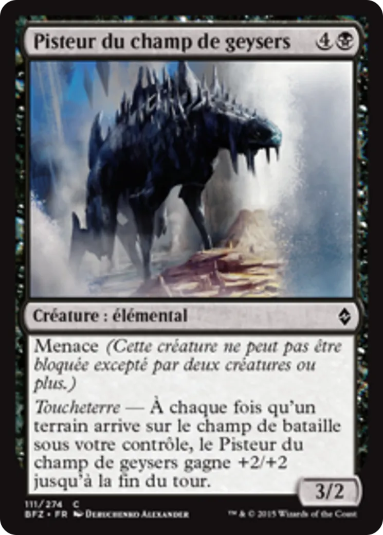 Pisteur du champ de geysers — Battle for Zendikar — Magic: The Gathering