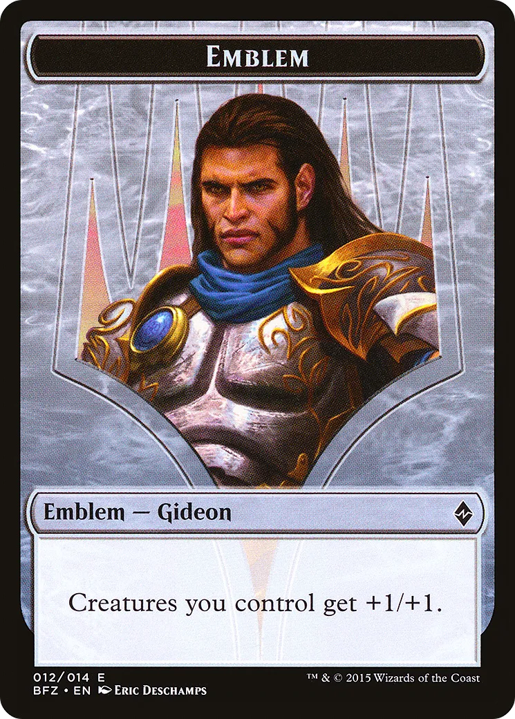 Gideon, Ally of Zendikar Emblem — Battle for Zendikar — Magic: The Gathering