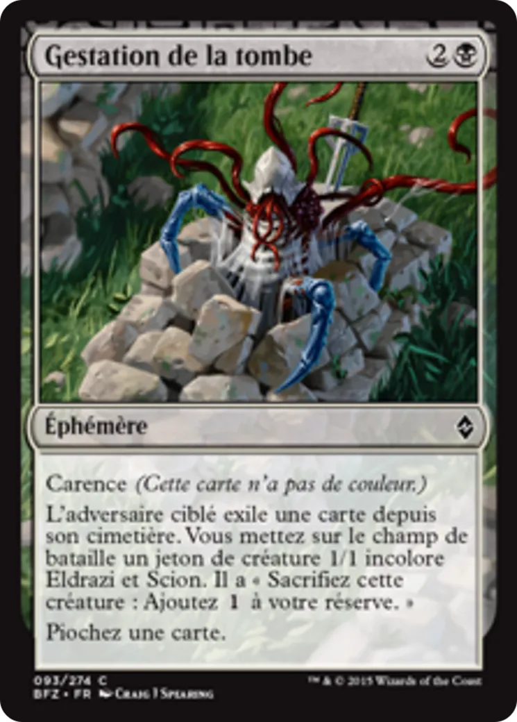 Gestation de la tombe — Battle for Zendikar — Magic: The Gathering