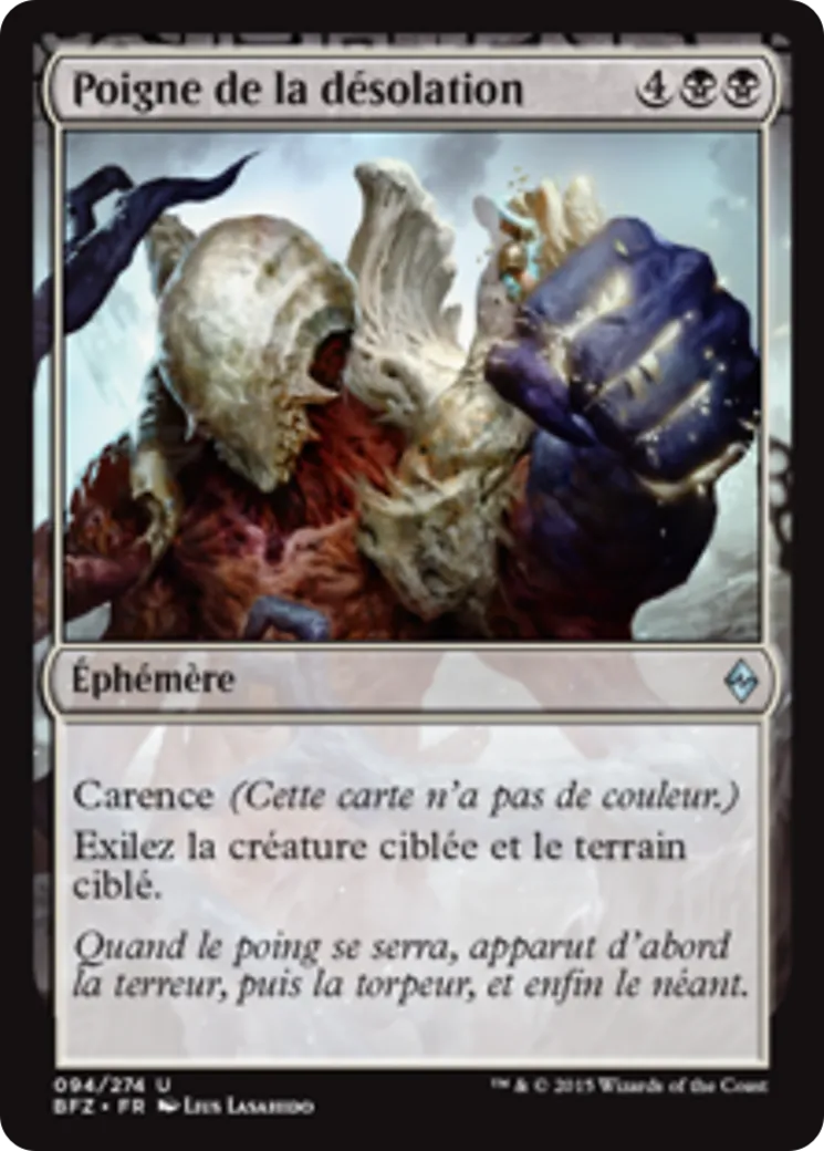 Poigne de la désolation — Battle for Zendikar — Magic: The Gathering