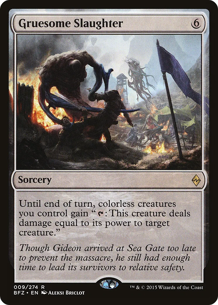 Horrible massacre — Battle for Zendikar — Magic: The Gathering