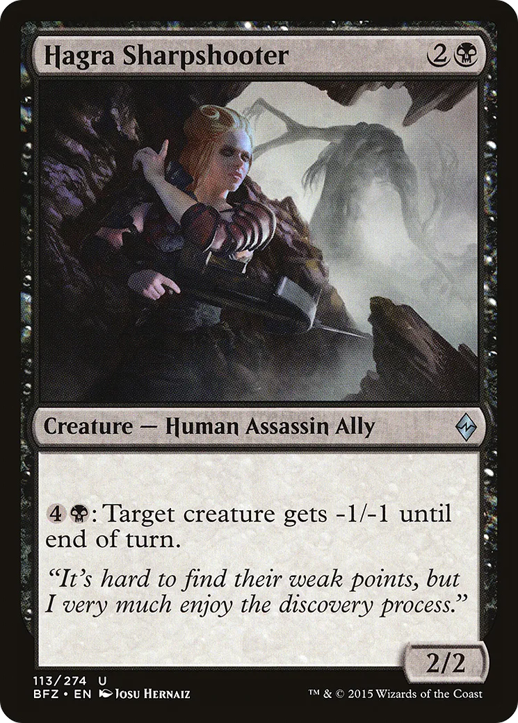 Franc-tireuse d'Hagra — Battle for Zendikar — Magic: The Gathering
