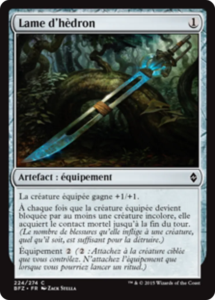 Lame d'hèdron — Battle for Zendikar — Magic: The Gathering