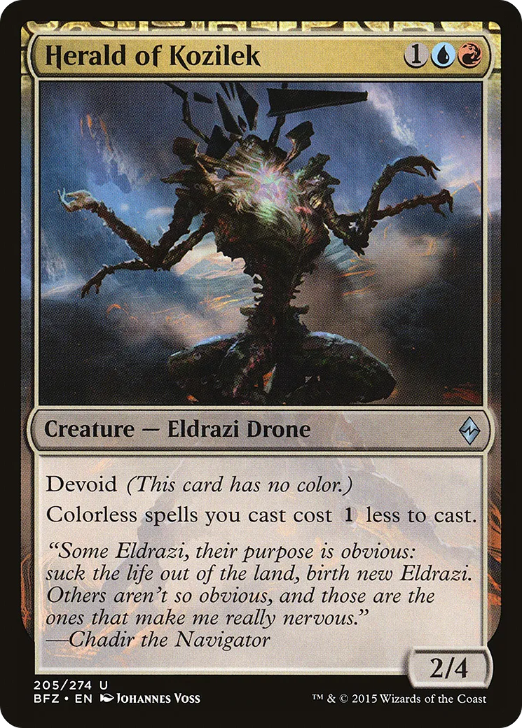 Herald of Kozilek — Battle for Zendikar — Magic: The Gathering