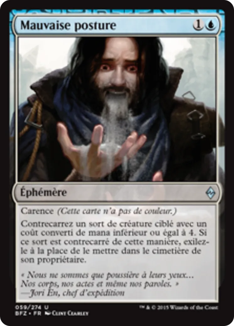Mauvaise posture — Battle for Zendikar — Magic: The Gathering