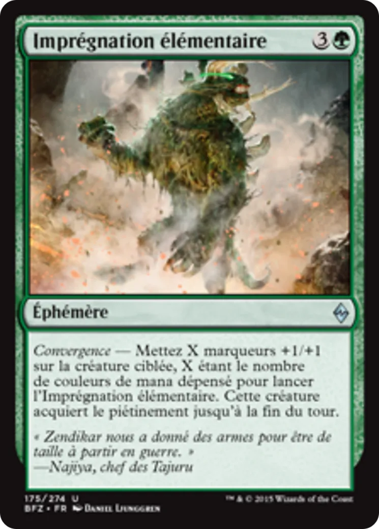 Imprégnation élémentaire — Battle for Zendikar — Magic: The Gathering