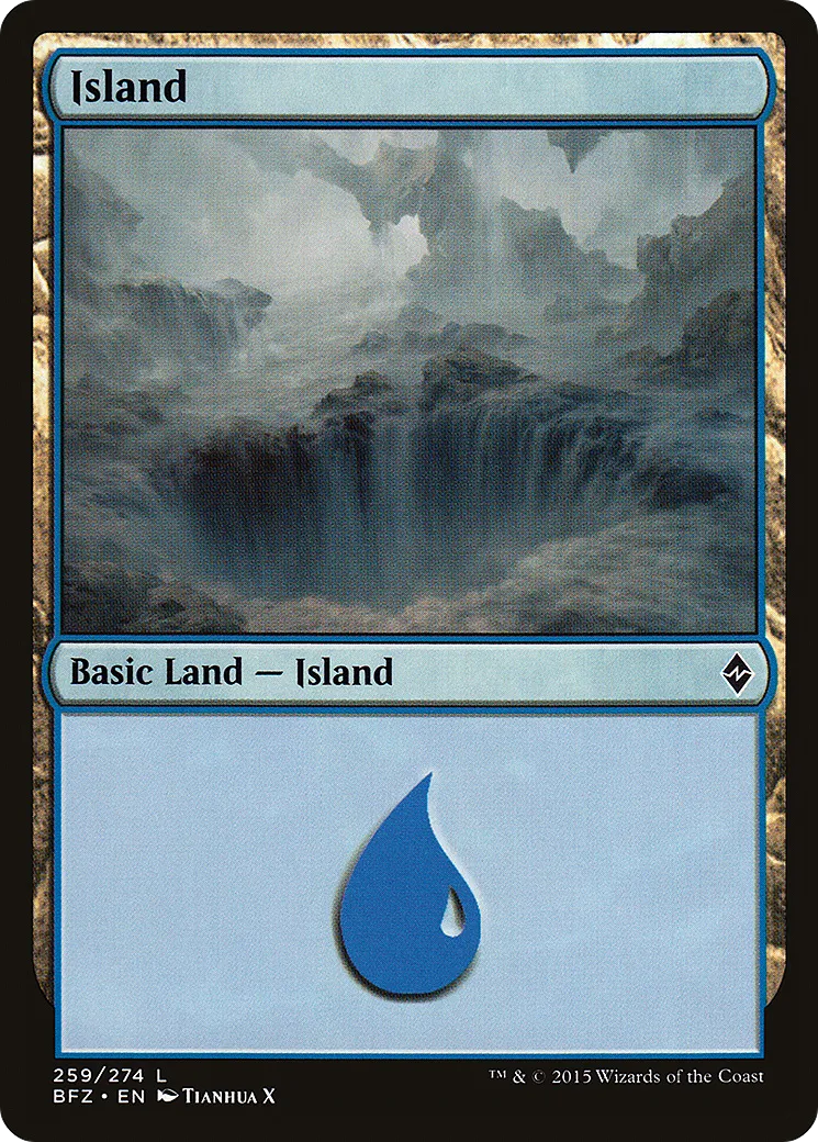 Island — Battle for Zendikar — Magic: The Gathering