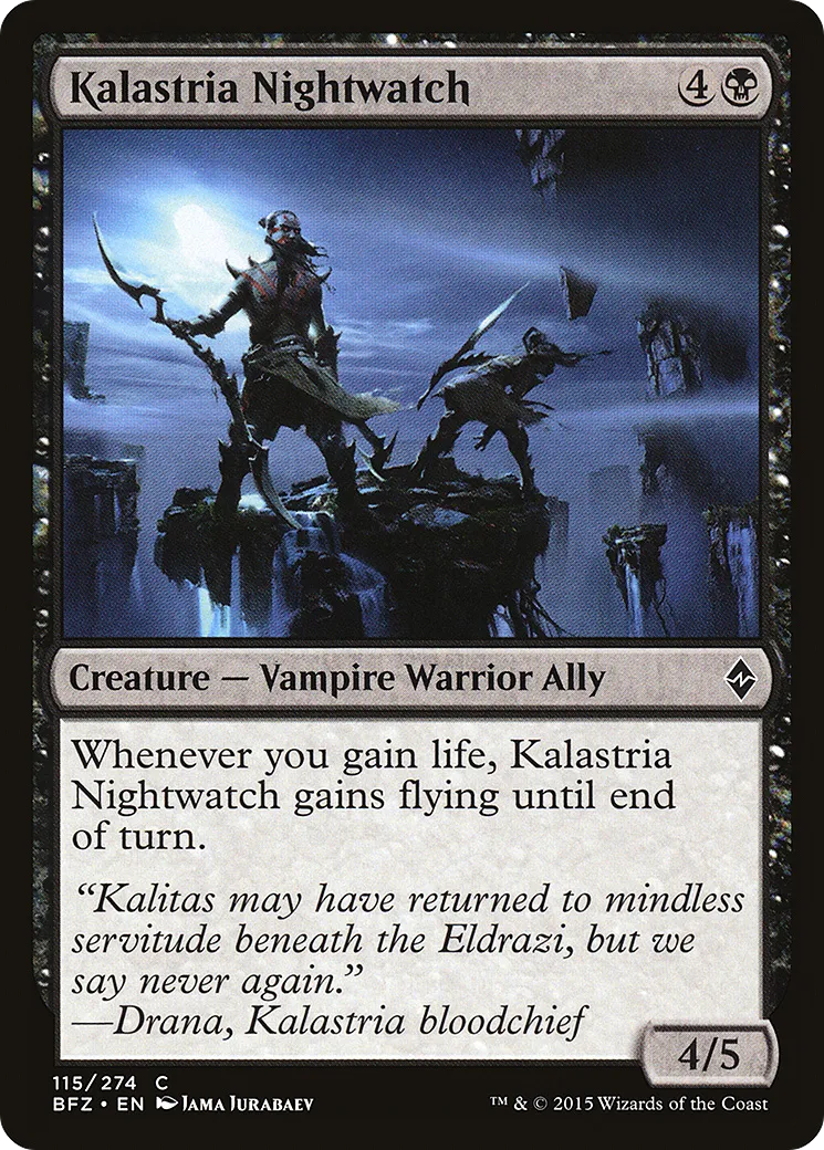 Kalastria Nightwatch — Battle for Zendikar — Magic: The Gathering