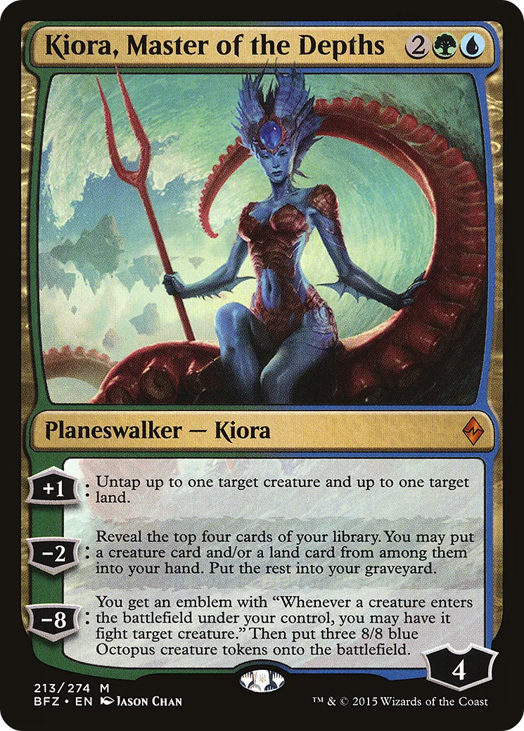 Kiora, Master of the Depths — Battle for Zendikar — Magic: The Gathering