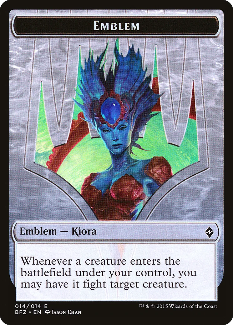 Kiora, Master of the Depths Emblem — Battle for Zendikar — Magic: The Gathering