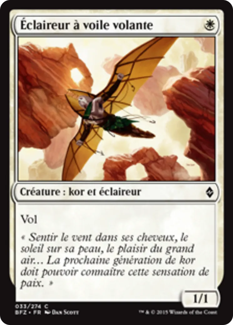 Éclaireur à voile volante — Battle for Zendikar — Magic: The Gathering