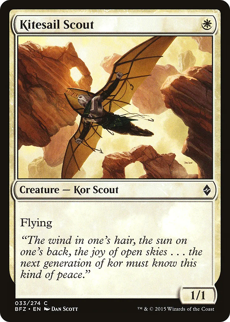 Kitesail Scout — Battle for Zendikar — Magic: The Gathering