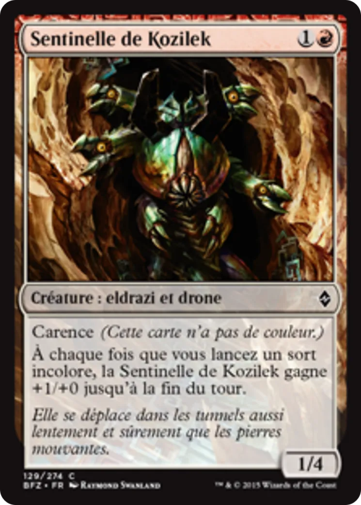 Sentinelle de Kozilek — Battle for Zendikar — Magic: The Gathering