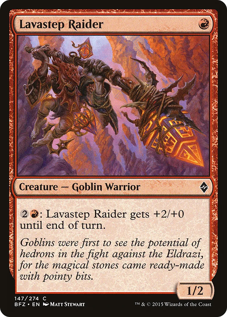 Lavastep Raider — Battle for Zendikar — Magic: The Gathering