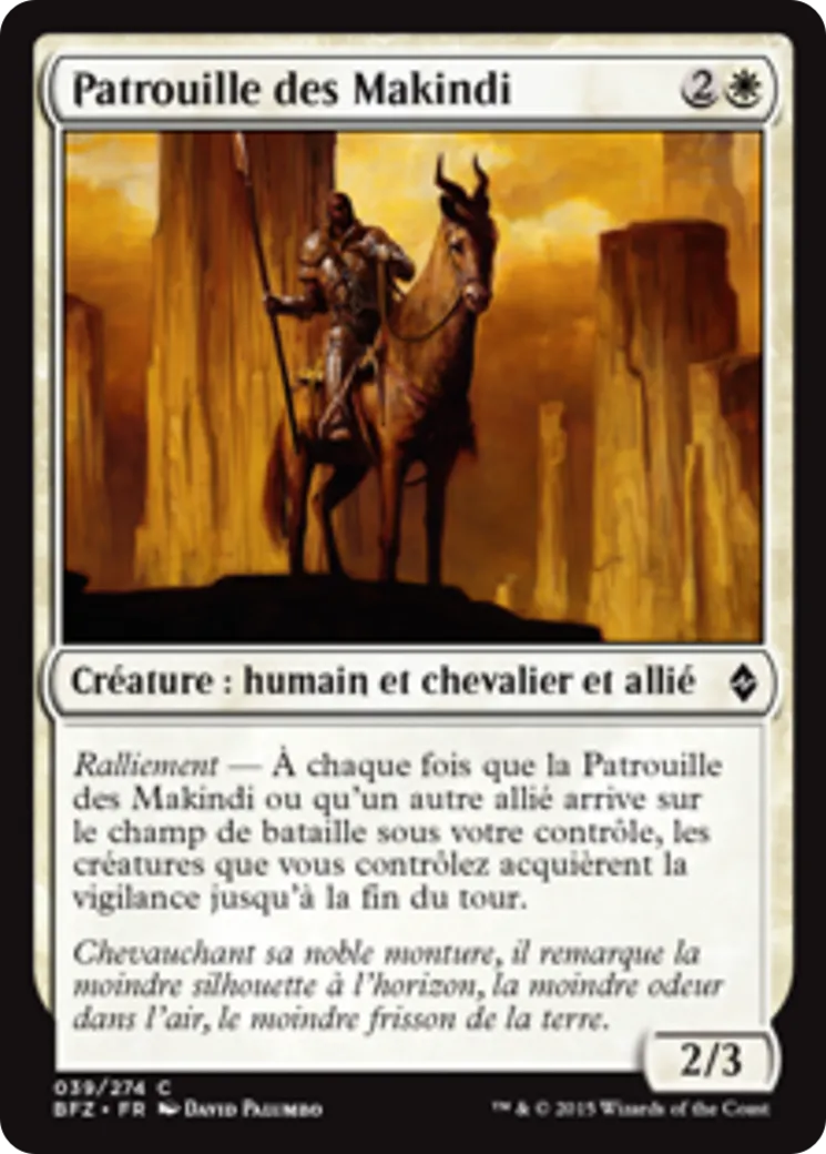 Patrouille des Makindi — Battle for Zendikar — Magic: The Gathering