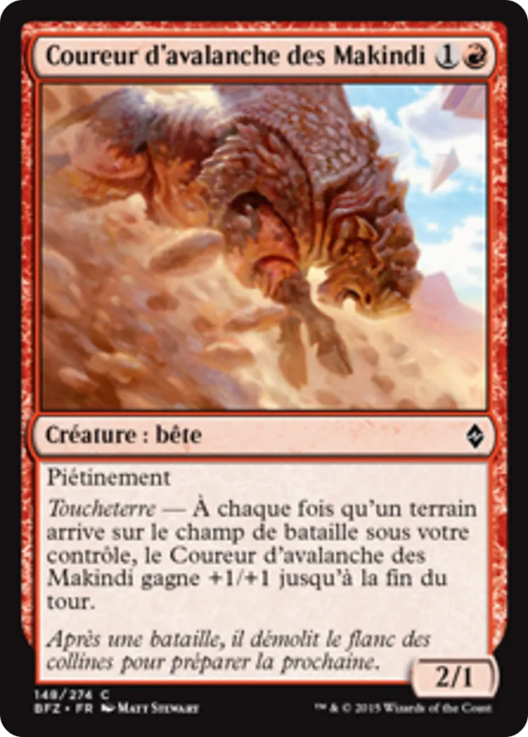 Coureur d'avalanche des Makindi — Battle for Zendikar — Magic: The Gathering