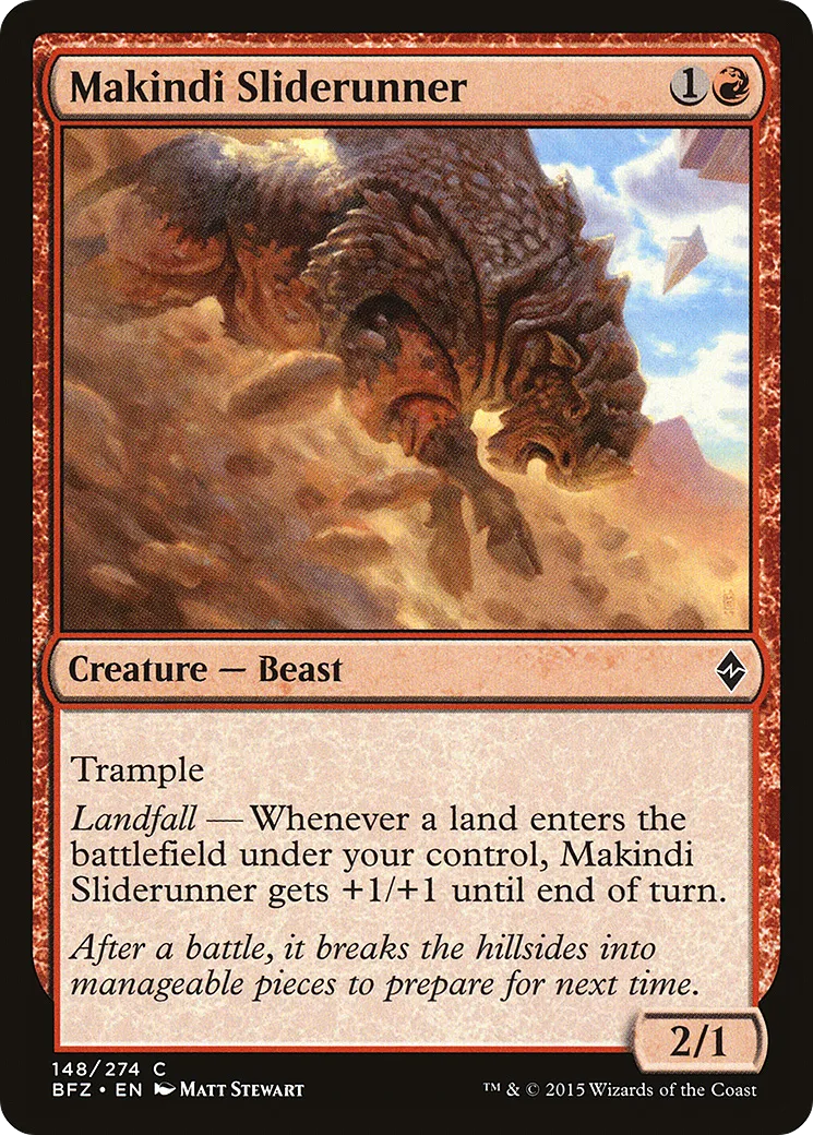 Makindi Sliderunner — Battle for Zendikar — Magic: The Gathering