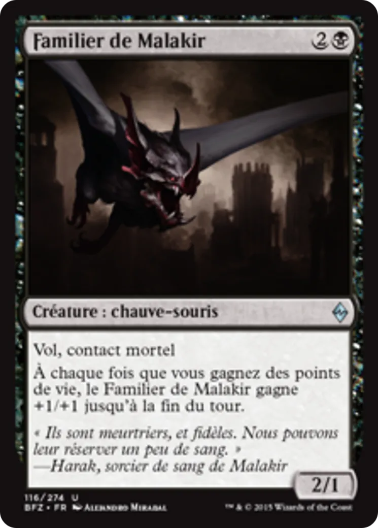 Familier de Malakir — Battle for Zendikar — Magic: The Gathering