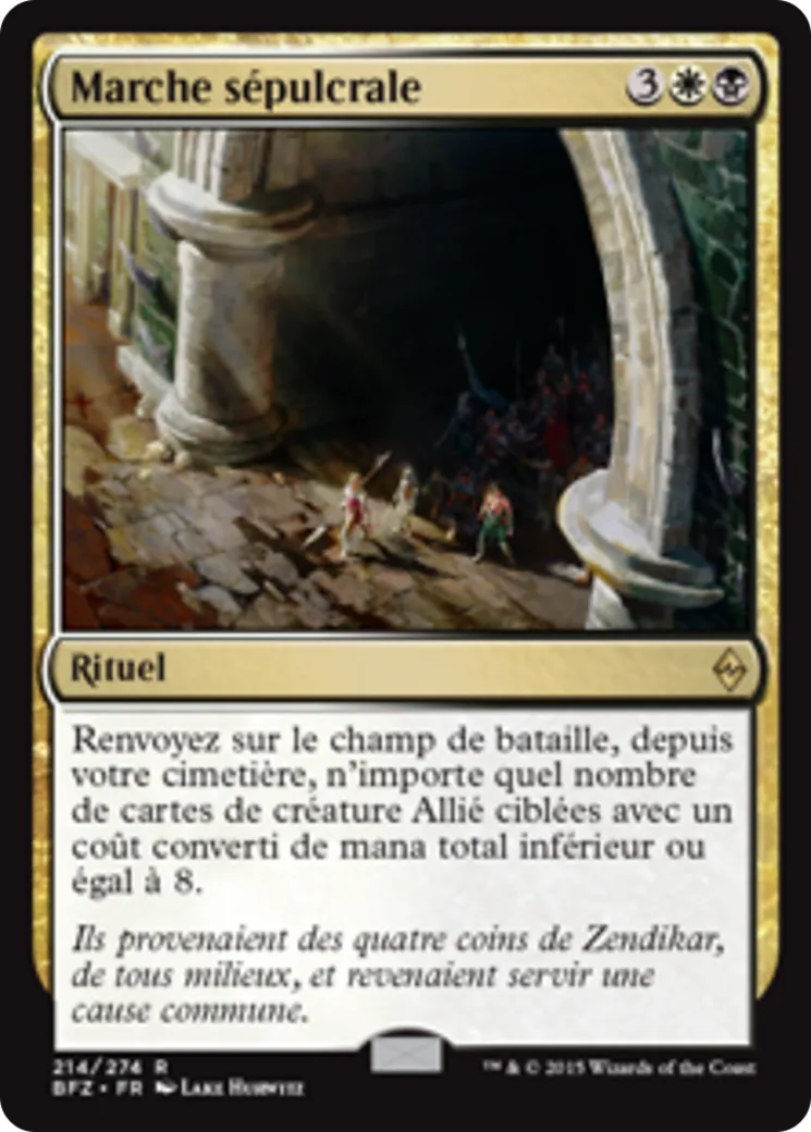 Marche sépulcrale — Battle for Zendikar — Magic: The Gathering
