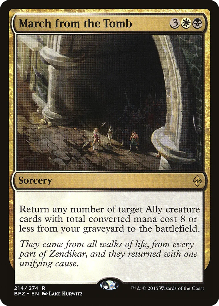 March from the Tomb — Battle for Zendikar — Magic: The Gathering