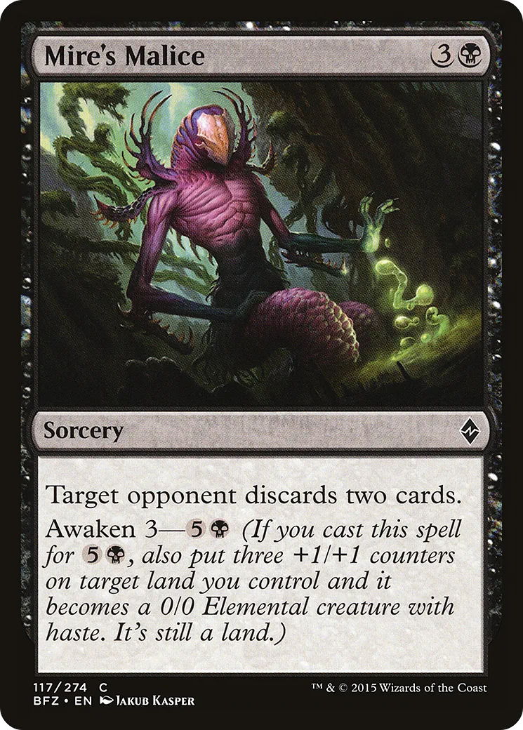 Mire's Malice — Battle for Zendikar — Magic: The Gathering