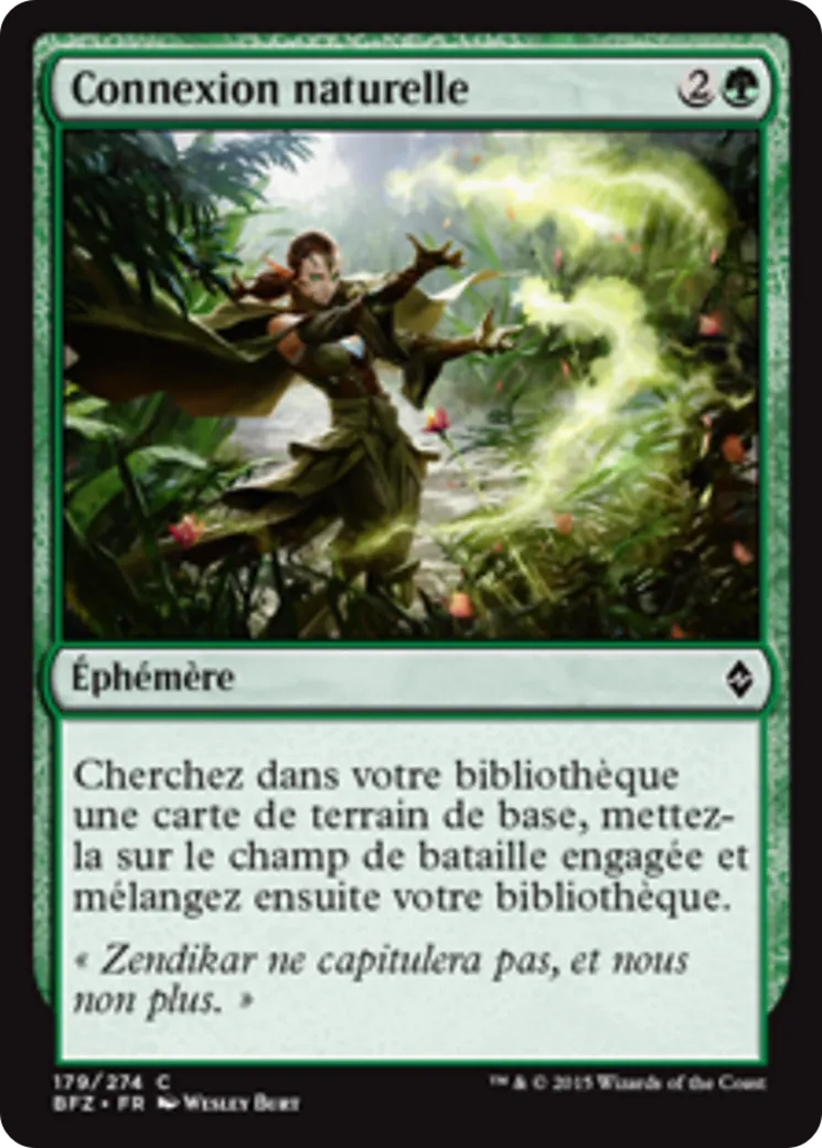 Connexion naturelle from Battle for Zendikar - Magic: The Gathering