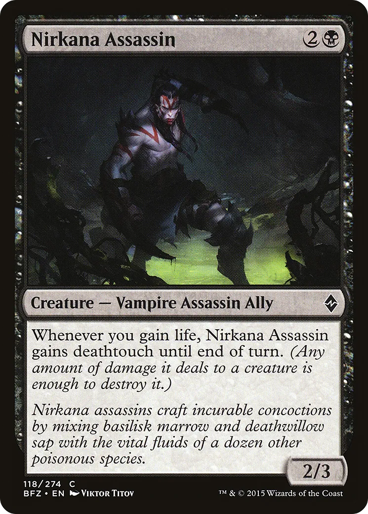 Nirkana Assassin — Battle for Zendikar — Magic: The Gathering