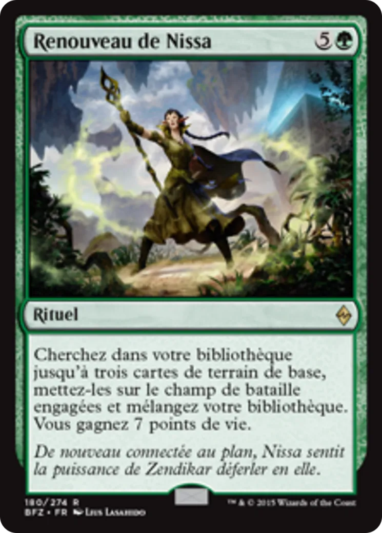 Renouveau de Nissa — Battle for Zendikar — Magic: The Gathering