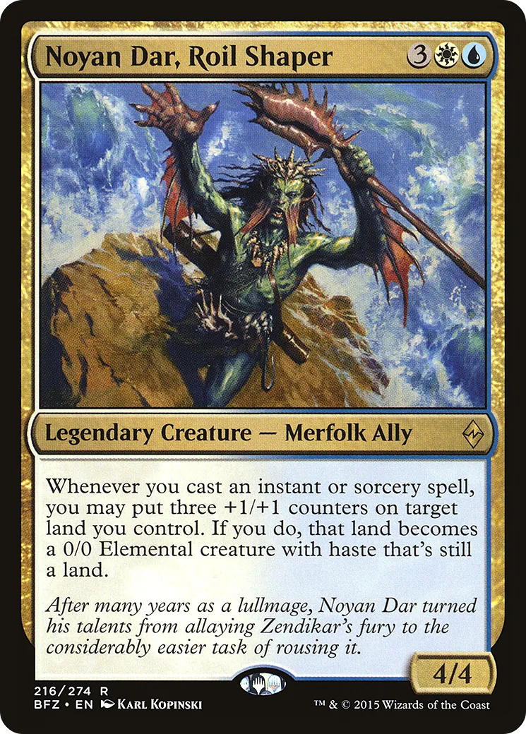 Noyan Dar, Roil Shaper — Battle for Zendikar — Magic: The Gathering